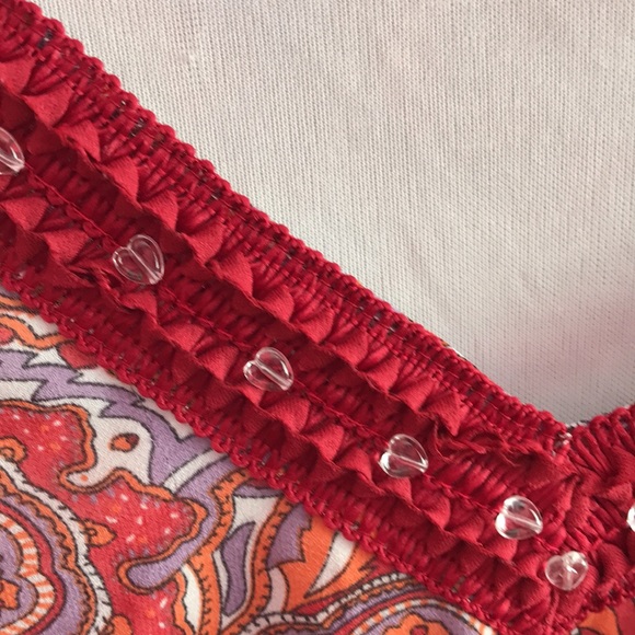 Maria Gabrielle paisley long sleeve blouse 3X - Picture 6 of 11